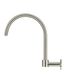 Round High-Rise Swivel Wall Spout Brushed Nickel