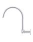 Round High-Rise Swivel Wall Spout Chrome