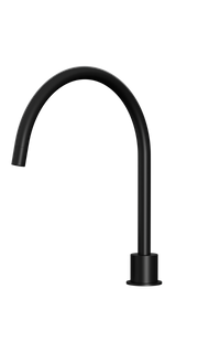 Round High-Rise Swivel Hob Spout  Matte Black