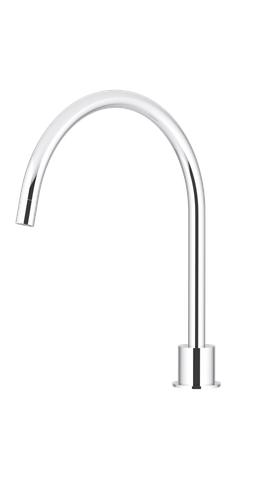 Round High-Rise Swivel Hob Spout  Chrome