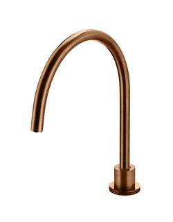 Round High-Rise Swivel Hob Spout  Lustre Bronze