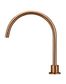 Round High-Rise Swivel Hob Spout  Lustre Bronze