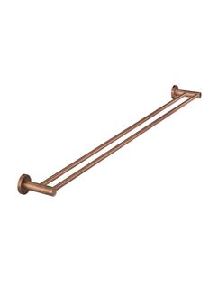 Round Double Towel Rail 900mm  Lustre Bronze