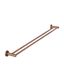 Round Double Towel Rail 900mm  Lustre Bronze