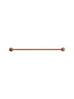 Round Double Towel Rail 600mm  Lustre Bronze