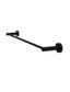 Round Single Towel Rail 600mm  Matte Black