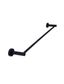 Round Single Towel Rail 600mm  Matte Black