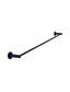 Round Single Towel Rail 900mm  Matte Black