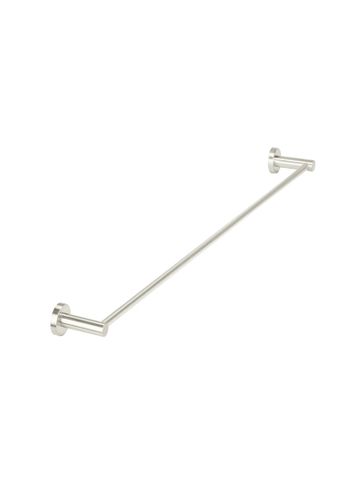 Round Single Towel Rail 900mm  Brushed Nickel