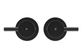 Round Quarter Turn Wall Top Assemblies  Matte Black