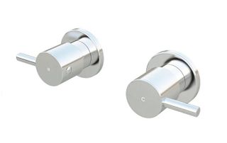 Round Quarter Turn Wall Top Assemblies Chrome