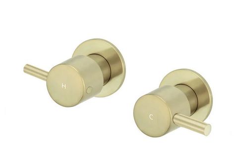 Round Quarter Turn Wall Top Assemblies  Tiger Bronze