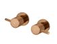 Round Quarter Turn Wall Top Assemblies  Lustre Bronze