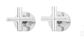 Cross Handle Jumper Valve Wall Top Assemblies  Chrome