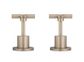 Cross Handle Jumper Valve Wall Top Assemblies  Champagne