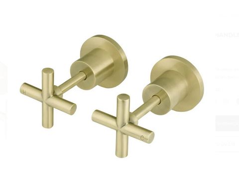 Cross Handle Jumper Valve Wall Top Assemblies   Tiger Bronze