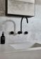 Circular Wall Taps  Matte Black