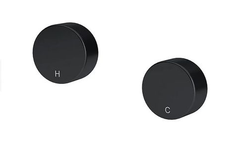 Circular Wall Taps  Matte Black