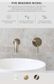 Circular Wall Taps  Brushed Nickel