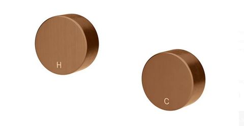 Circular Wall Taps  Lustre Bronze