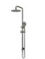 Round Combination Shower Rail 200mm Rose, Three Function Hand Shower  Shadow