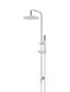 Round Combination Shower Rail 200mm Rose, Single Function Hand Shower  Chrome