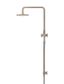 Round Combination Shower Rail 200mm Rose, Single Function Hand Shower  Champagne