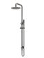 Round Combination Shower Rail 200mm Rose, Single Function Hand Shower  Shadow