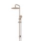 Round Combination Shower Rail 300mm Rose, Three Function Hand Shower  Champagne