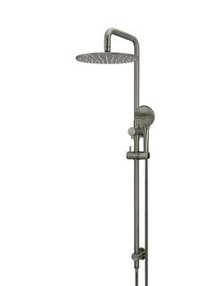 Round Combination Shower Rail 300mm Rose, Three Function Hand Shower  Shadow