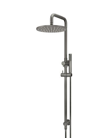 Round Combination Shower Rail 300mm Rose, Single Function Hand Shower  Shadow