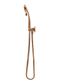 Round Hand Shower on Fixed Bracket, Three Function Hand Shower Lustre Bronze