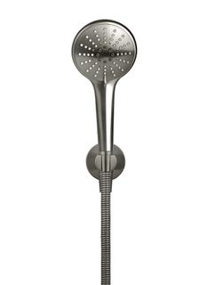 Round Hand Shower on Fixed Bracket, Three Function Hand Shower Shadow