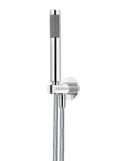 Round Hand Shower on Fixed Bracket, Single Function Hand Shower Chrome