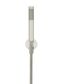 Round Hand Shower on Fixed Bracket, Single Function Hand Shower Brushed Nickel