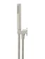 Round Hand Shower on Fixed Bracket, Single Function Hand Shower Brushed Nickel