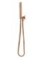 Round Hand Shower on Fixed Bracket, Single Function Hand Shower Lustre Bronze