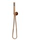 Round Hand Shower on Fixed Bracket, Single Function Hand Shower Lustre Bronze