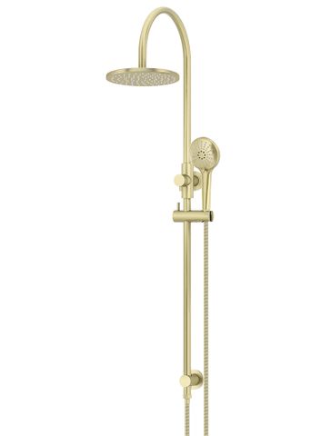 200mm Round Overhead Shower Rail, Three Function Hand Shower Tiger Bronze