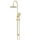 200mm Round Overhead Shower Rail, Three Function Hand Shower Tiger Bronze