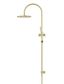 200mm Round Overhead Shower Rail, Three Function Hand Shower Tiger Bronze