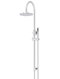 200mm Round Overhead Shower Set, Single Function Hand Shower Chrome