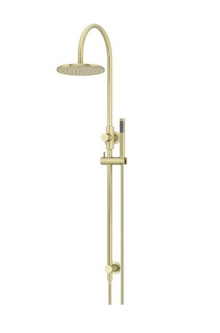 200mm Round Overhead Shower Set, Single Function Hand Shower Tiger Bronze