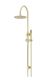 200mm Round Overhead Shower Set, Single Function Hand Shower Tiger Bronze