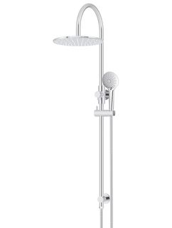 300mm Round Overhead Shower Rail, Three Function Hand Shower Chrome