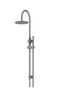 200mm Round Overhead Shower Set, Single Function Hand Shower Shadow