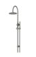 200mm Round Overhead Shower Set, Single Function Hand Shower Shadow