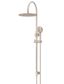 300mm Round Overhead Shower Rail, Three Function Hand Shower Champagne