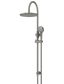 300mm Round Overhead Shower Rail, Three Function Hand Shower Shadow