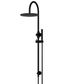 300mm Round Overhead Shower Set, Single Function Hand Shower Matte Black